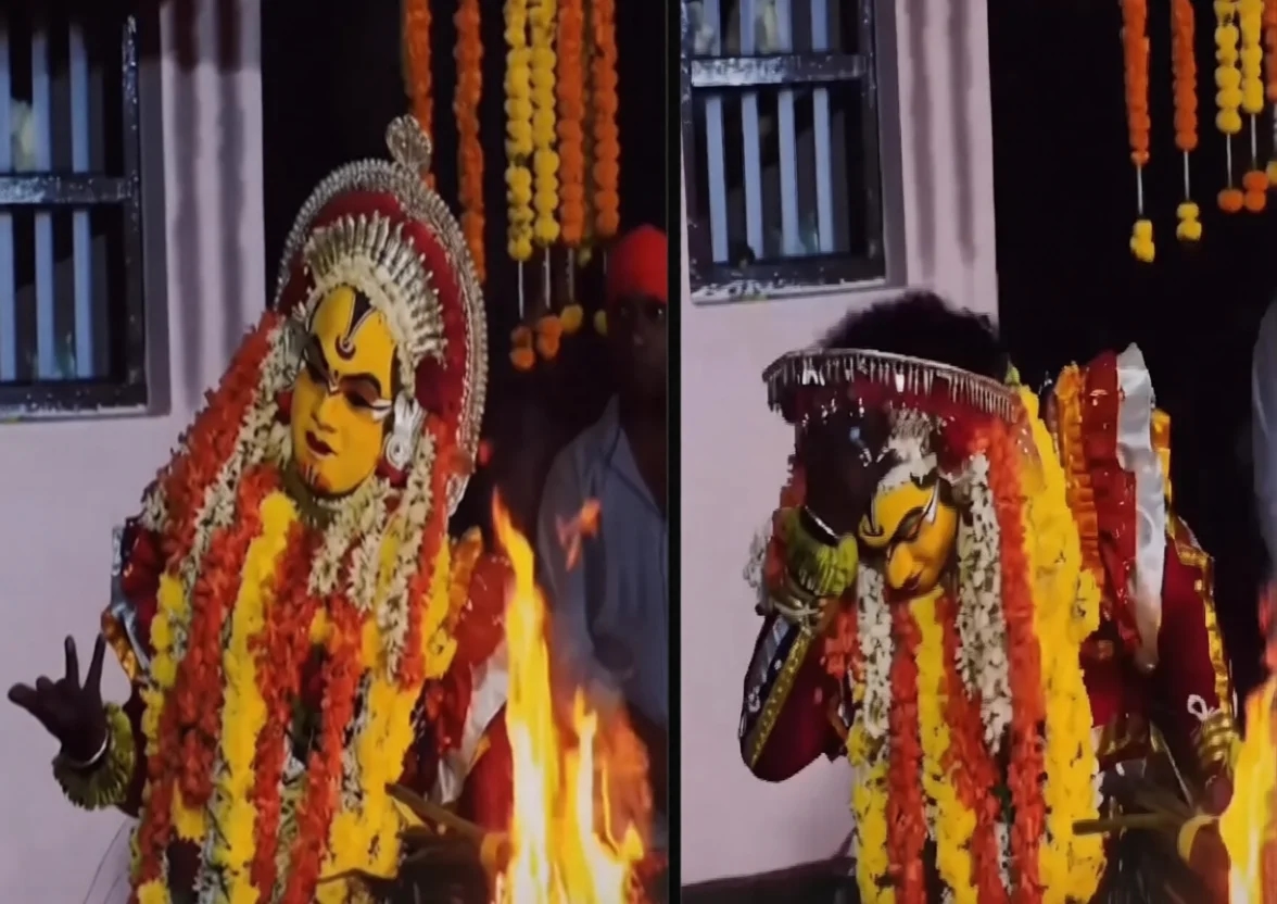 Viral video raises concern over respect for daiva worship: WATCH - News Karnataka