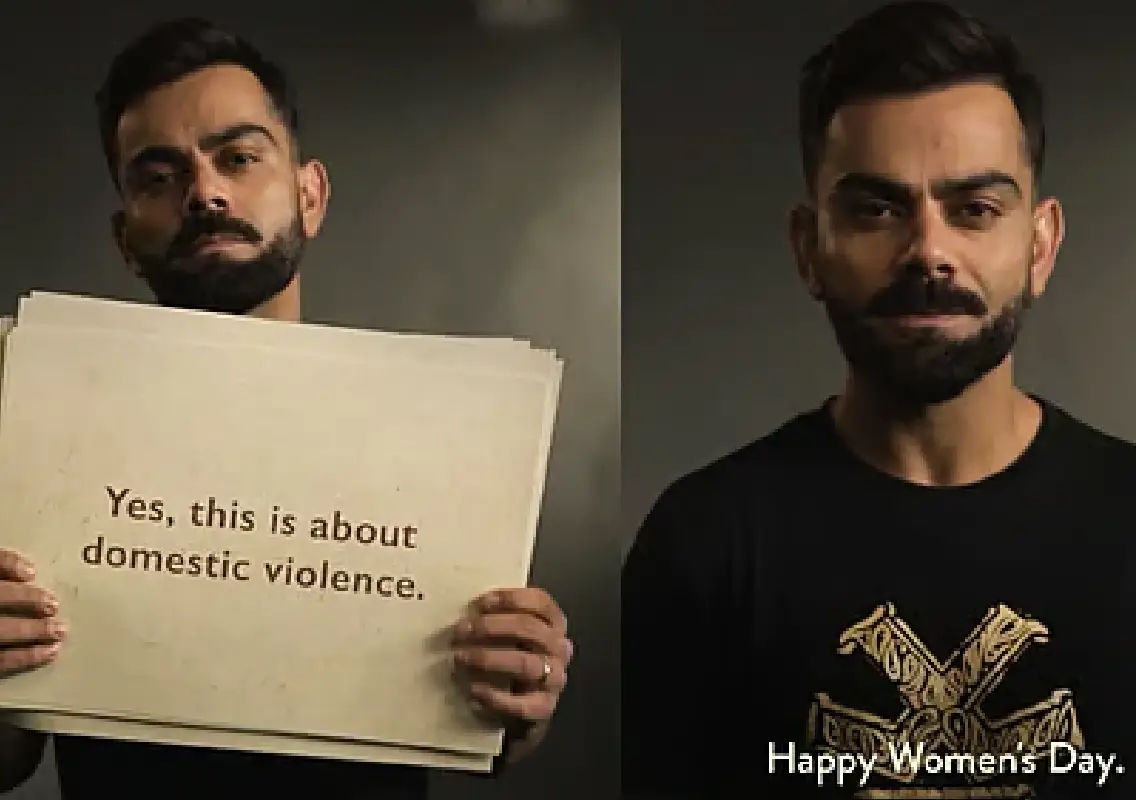 Virat Kohli urges people to speak up against abuse on Women’s Day - News Karnataka
