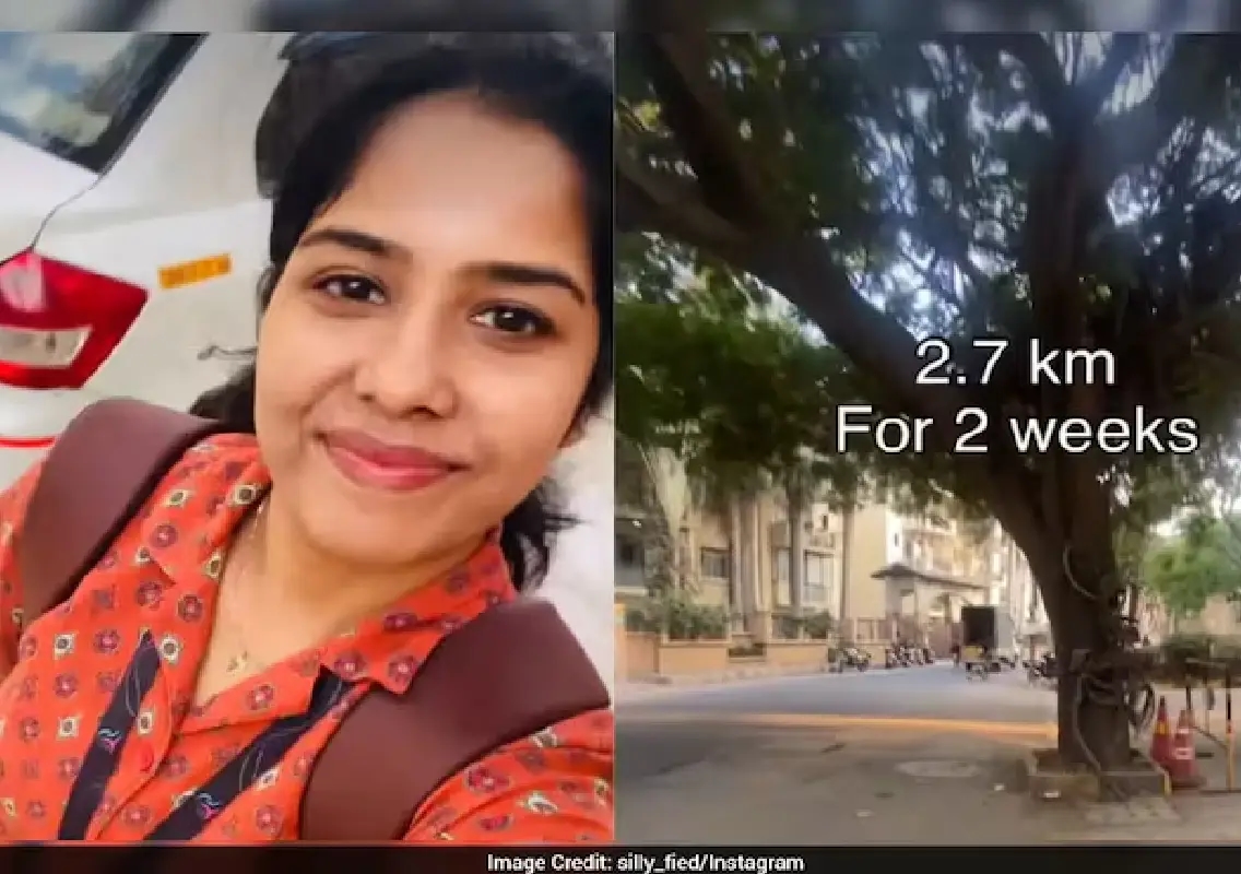 Woman’s 2.7 km walk beats Bengaluru traffic, sparks buzz - News Karnataka