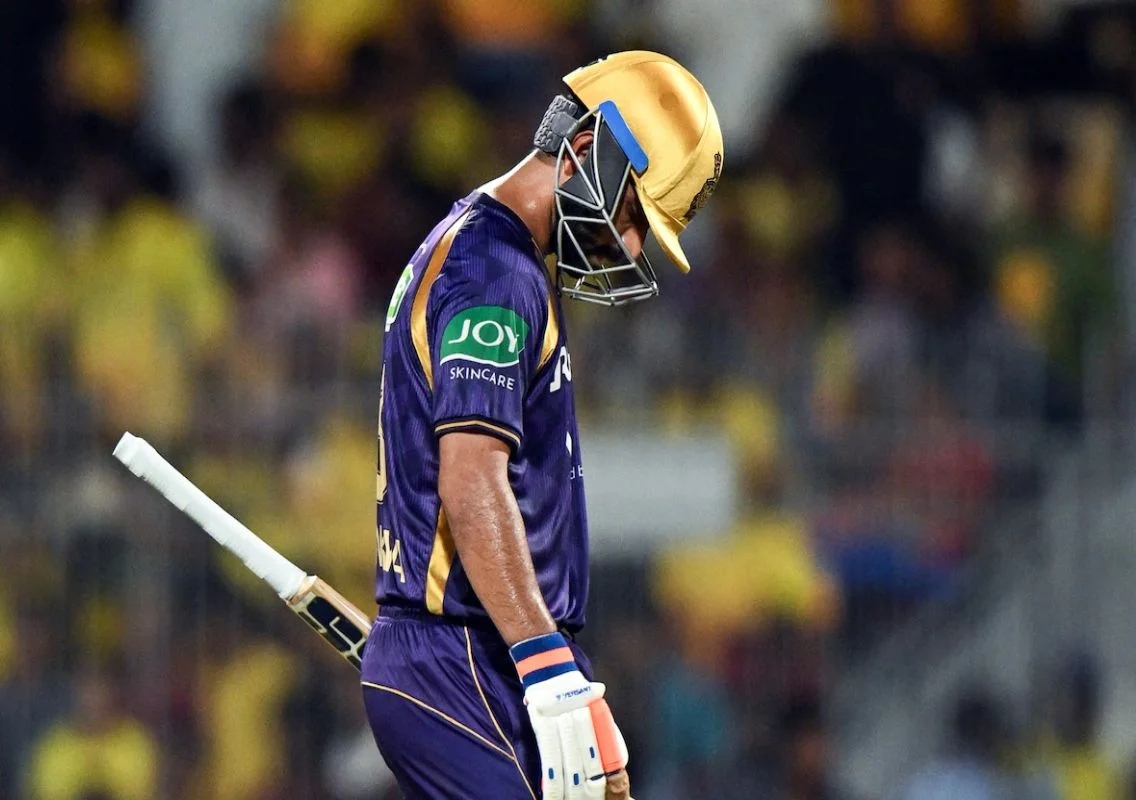 Rahane fined ₹12 lakh as KKR slump continues - News Karnataka
