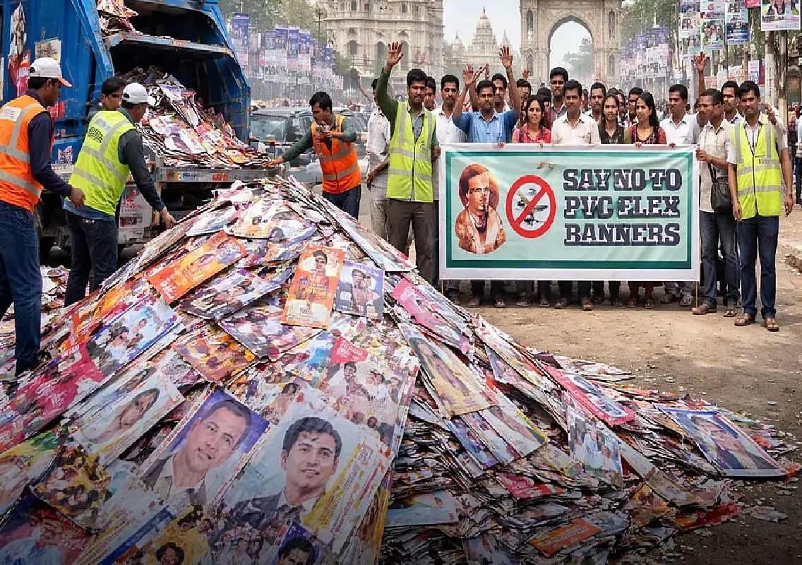 Anti-flex campaign gains momentum in Mysuru - News Karnataka