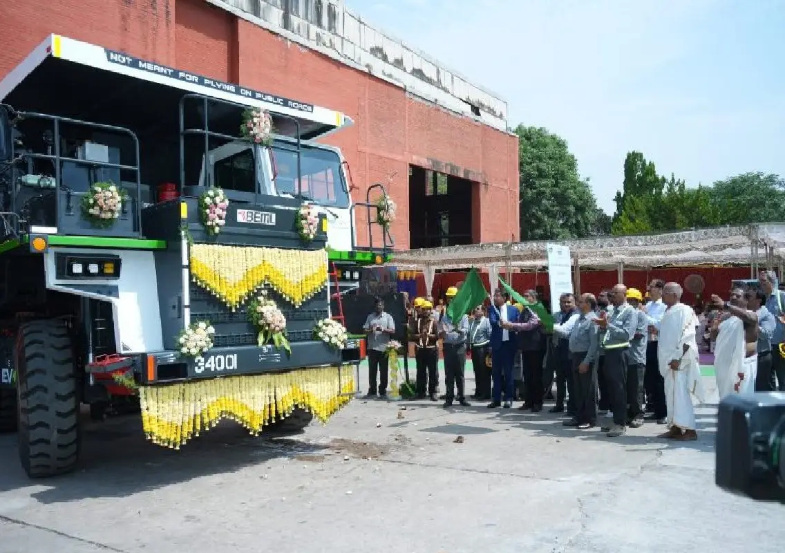 BEML unveils India’s first indigenous 35-ton electric dump truck - News Karnataka