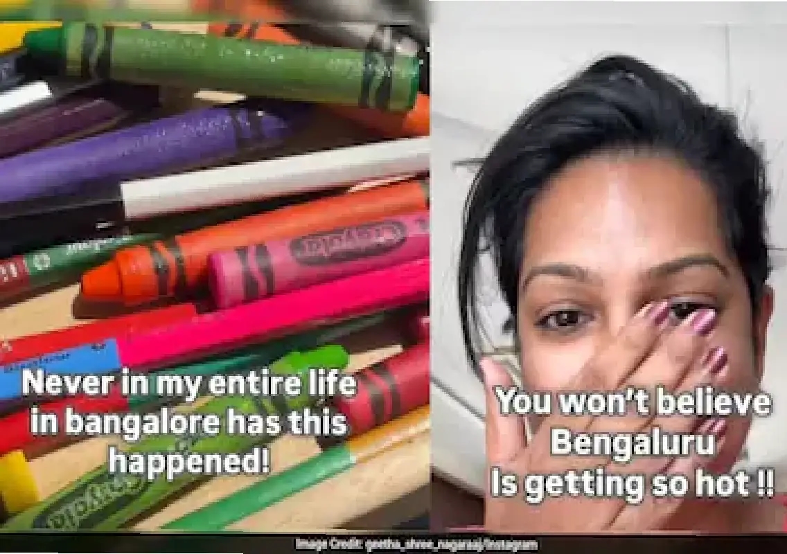 Bengaluru heat shocks residents as crayons melt in viral video - News Karnataka