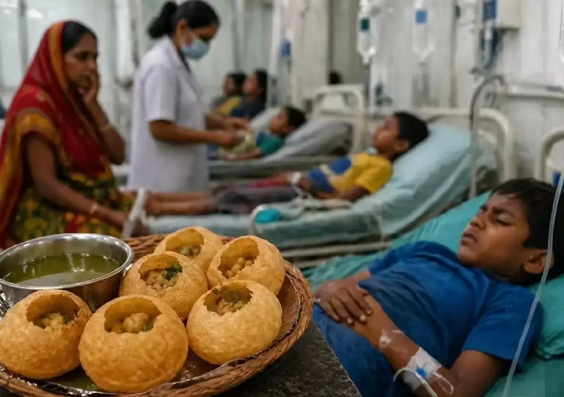 Child dies, 60 fall ill after pani puri scare in Jharkhand - News Karnataka