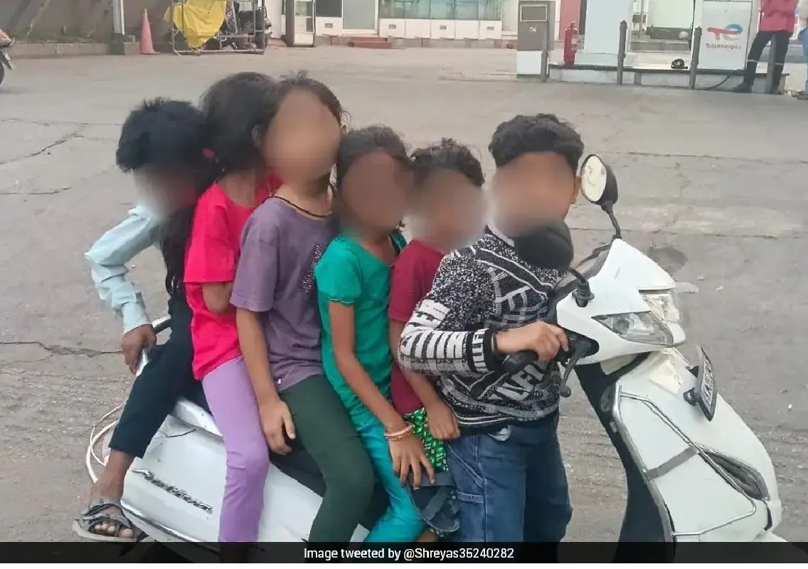 Children riding scooters in traffic spark outrage in Bengaluru - News Karnataka