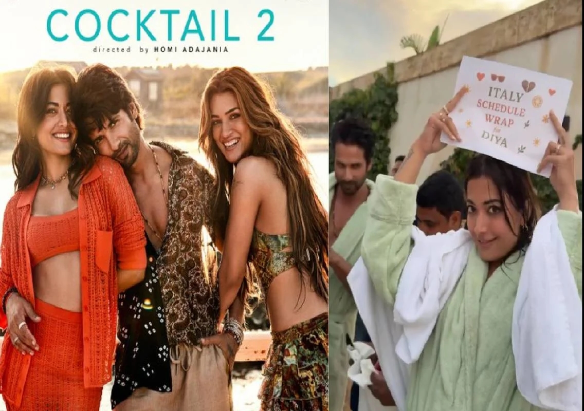 Rashmika shares Cocktail 2 BTS from Italy shoot - News Karnataka