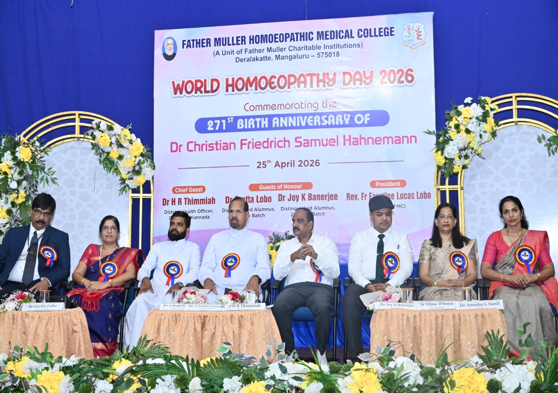 Father Muller college marks World Homoeopathy Day 2026 - News Karnataka