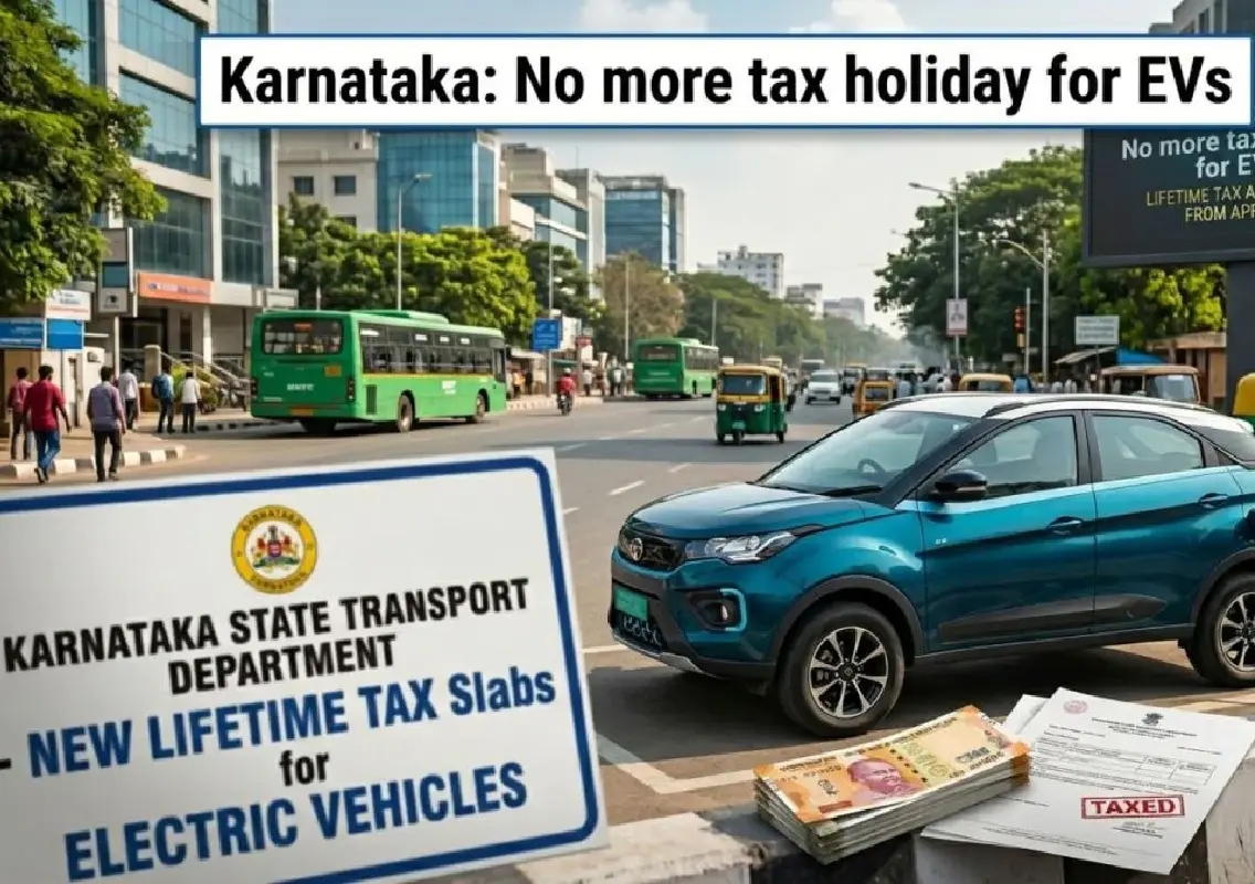 Karnataka ends EV tax exemption, electric cars costlier now - News Karnataka