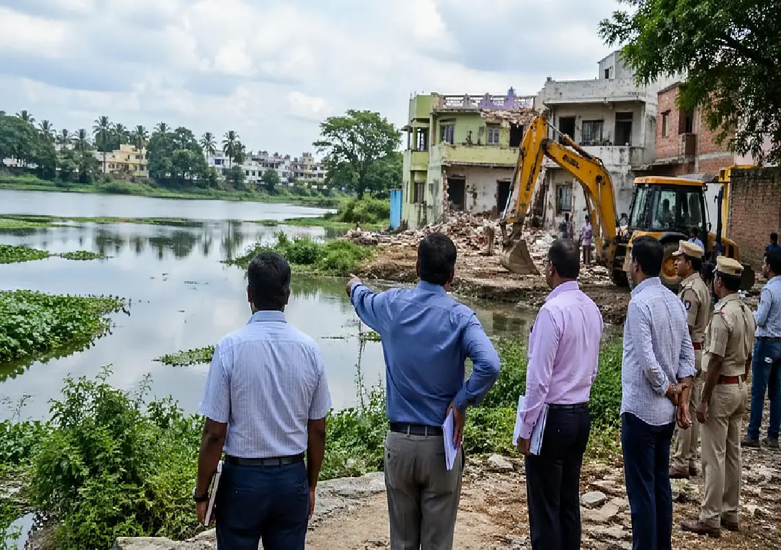 Mysuru orders lake survey, eviction of encroachments - News Karnataka