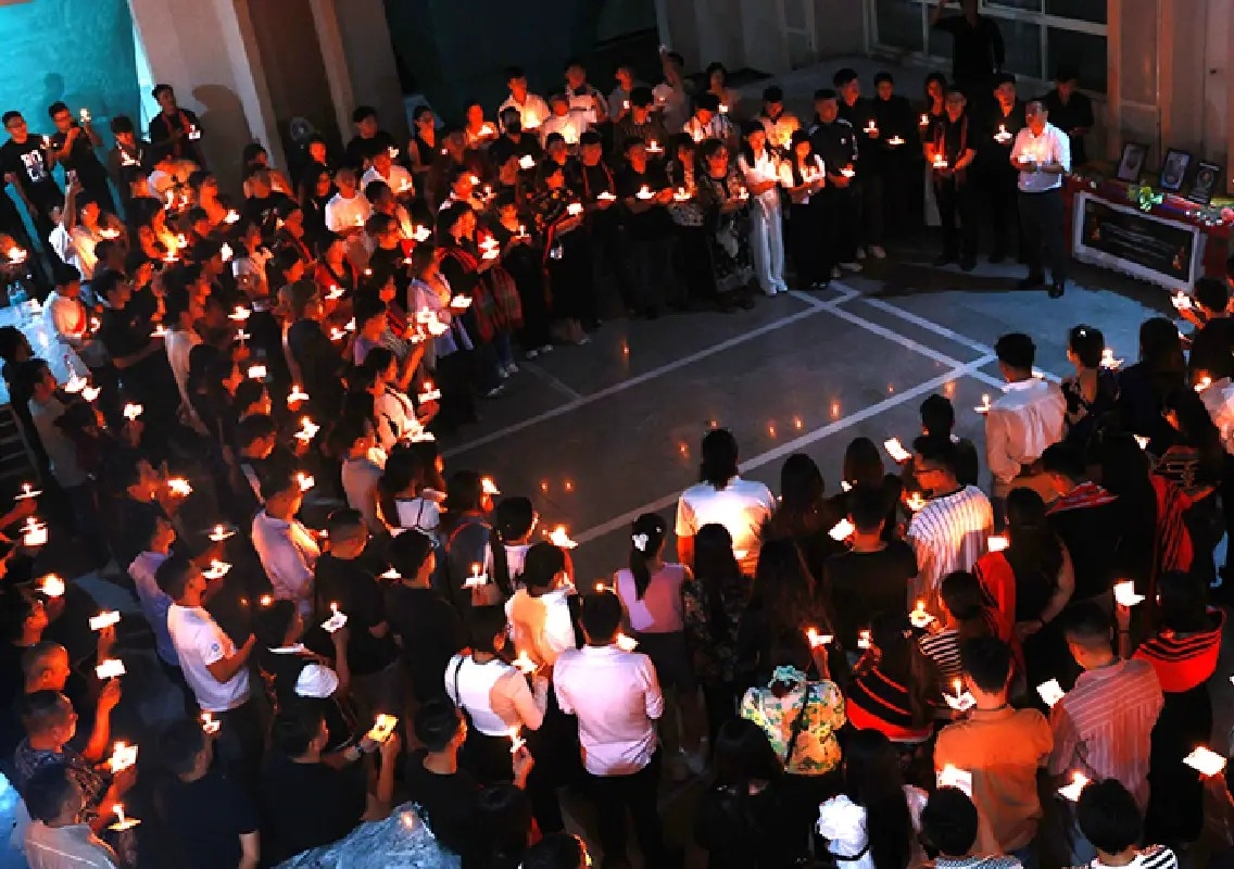 Naga students hold candlelight vigil in Bengaluru for three lives lost - News Karnataka