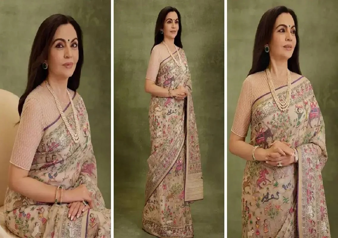 Nita Ambani’s Jamdani saree took 24 months - News Karnataka