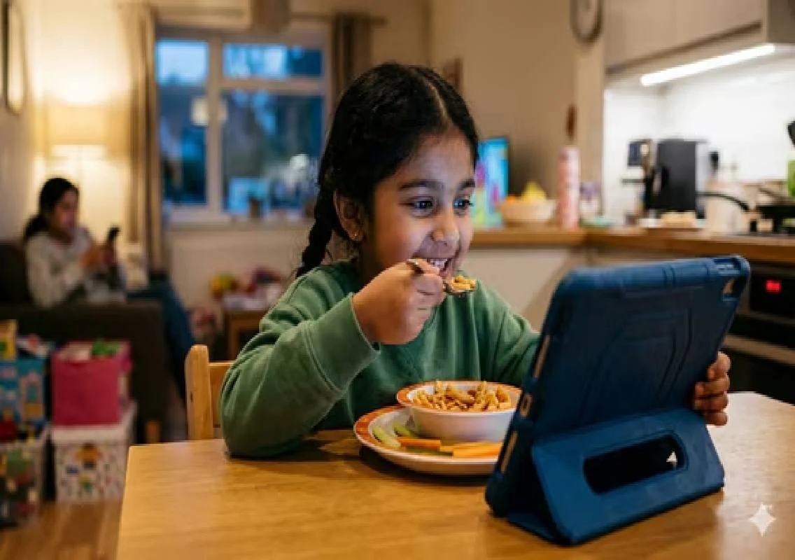 Kids eating with screens may cause health risks: Expert - News Karnataka