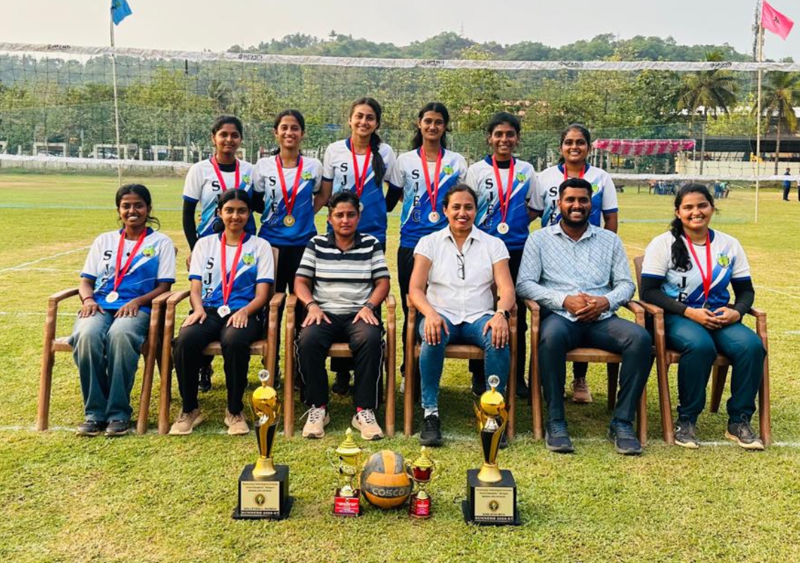 SJEC women’s volleyball team finishes runners-up in VTU tournament - News Karnataka