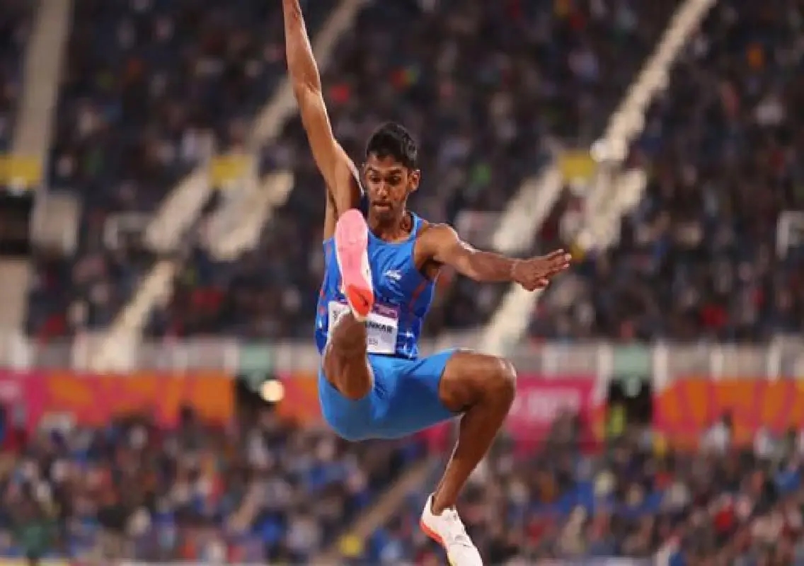 Sreeshankar wins long jump at Indian Athletics Series - News Karnataka