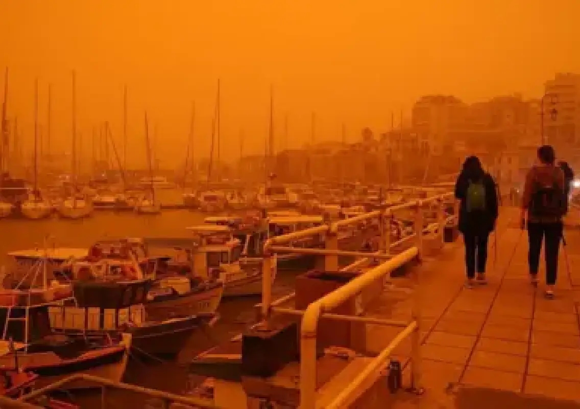 Storm and Saharan dust disrupt Greece, one dead near Athens - News Karnataka