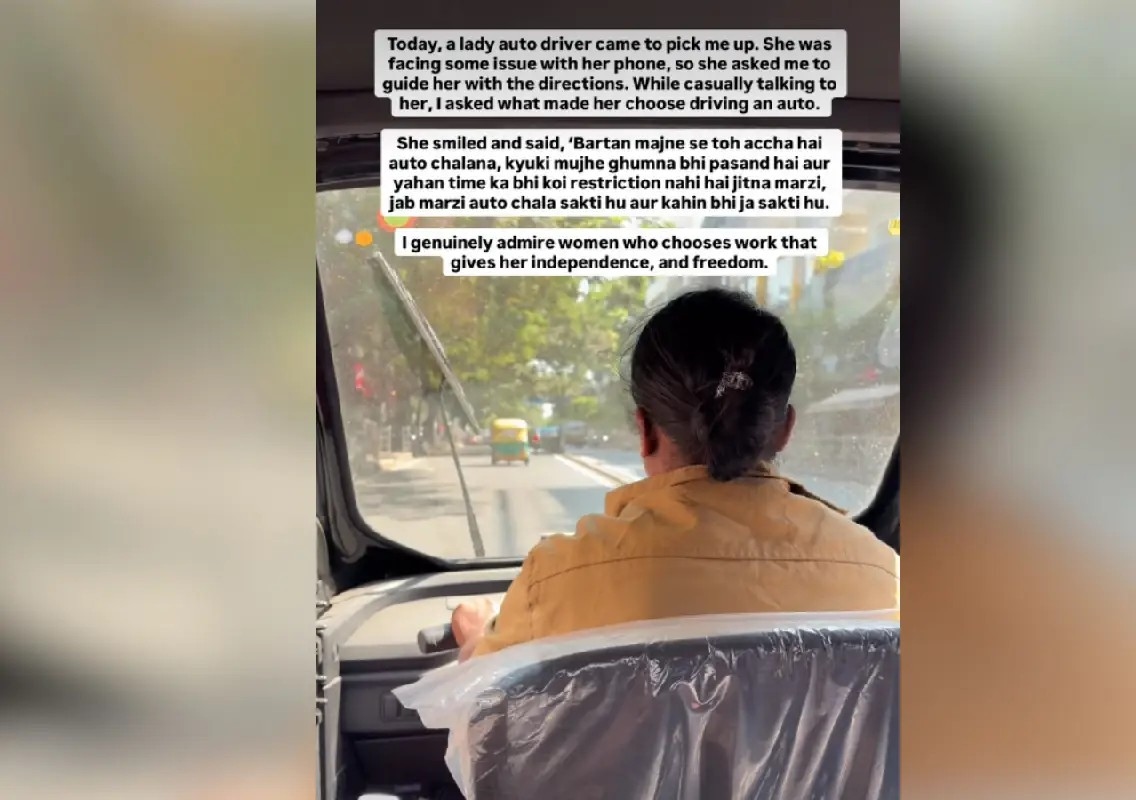 ‘Better than washing dishes’: Bengaluru auto driver inspires many - News Karnataka