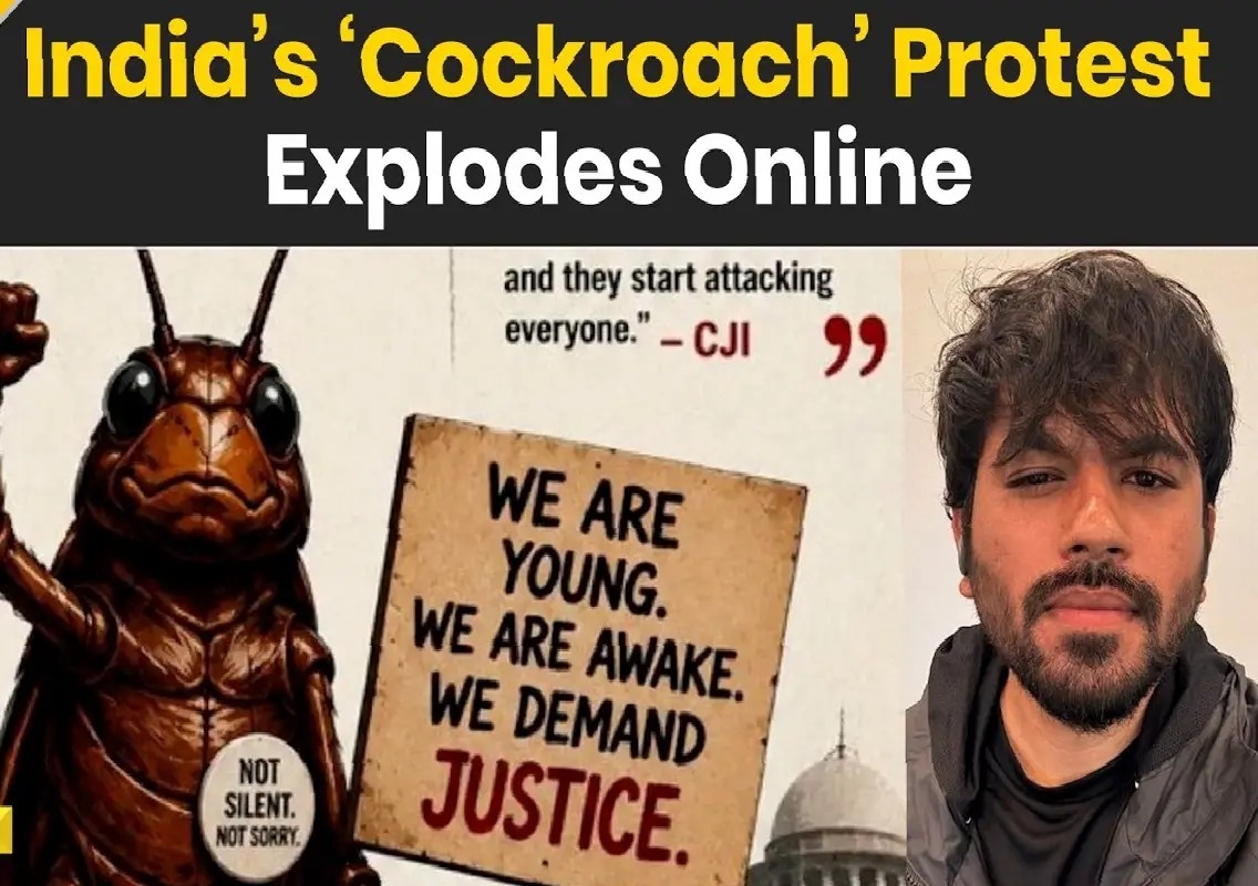 ‘Cockroach’ slogan steals attention at NEET protest in city - News Karnataka