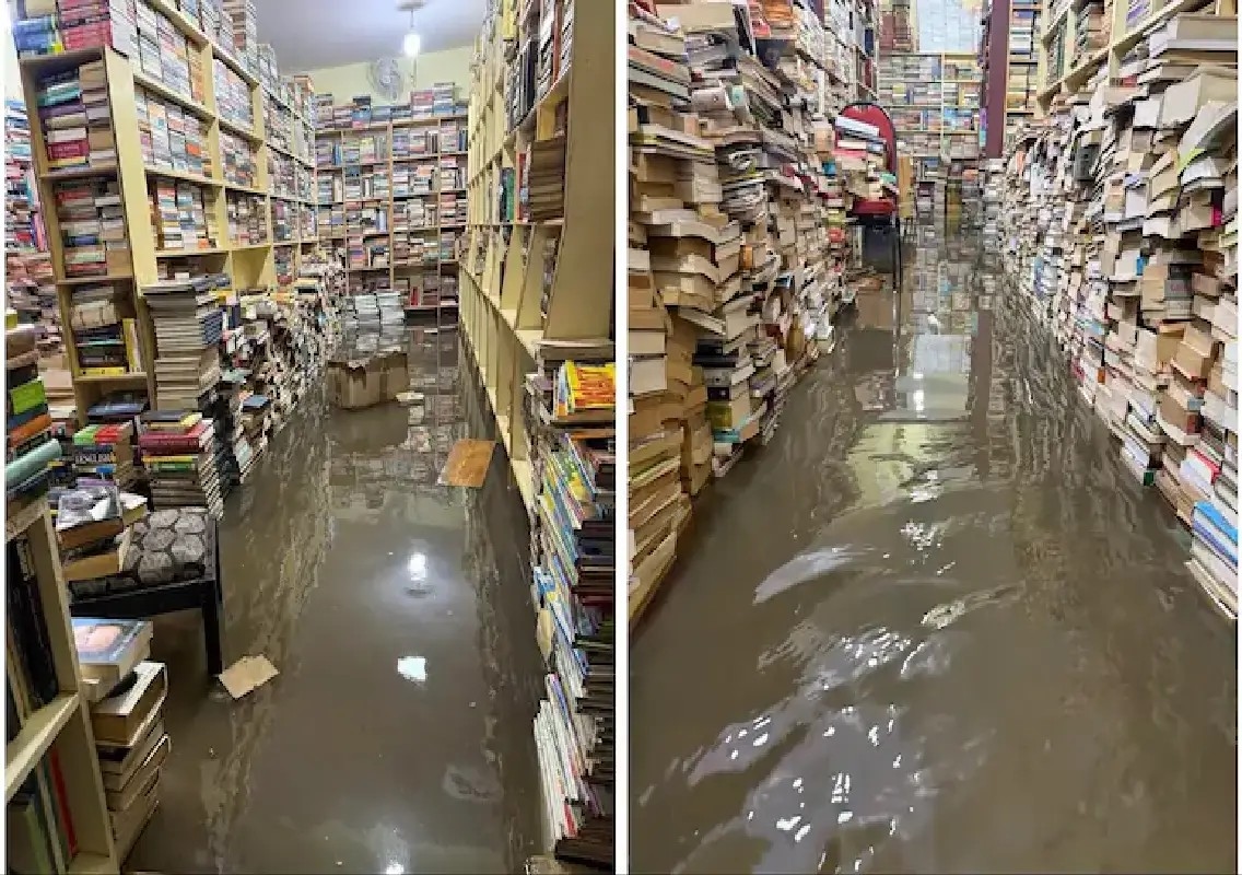 Bengaluru bookstore loses thousands of books in flooding - News Karnataka