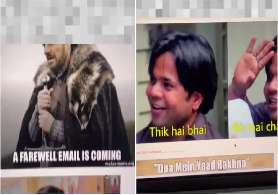 Bengaluru employee’s meme-only farewell email goes viral: WATCH - News Karnataka