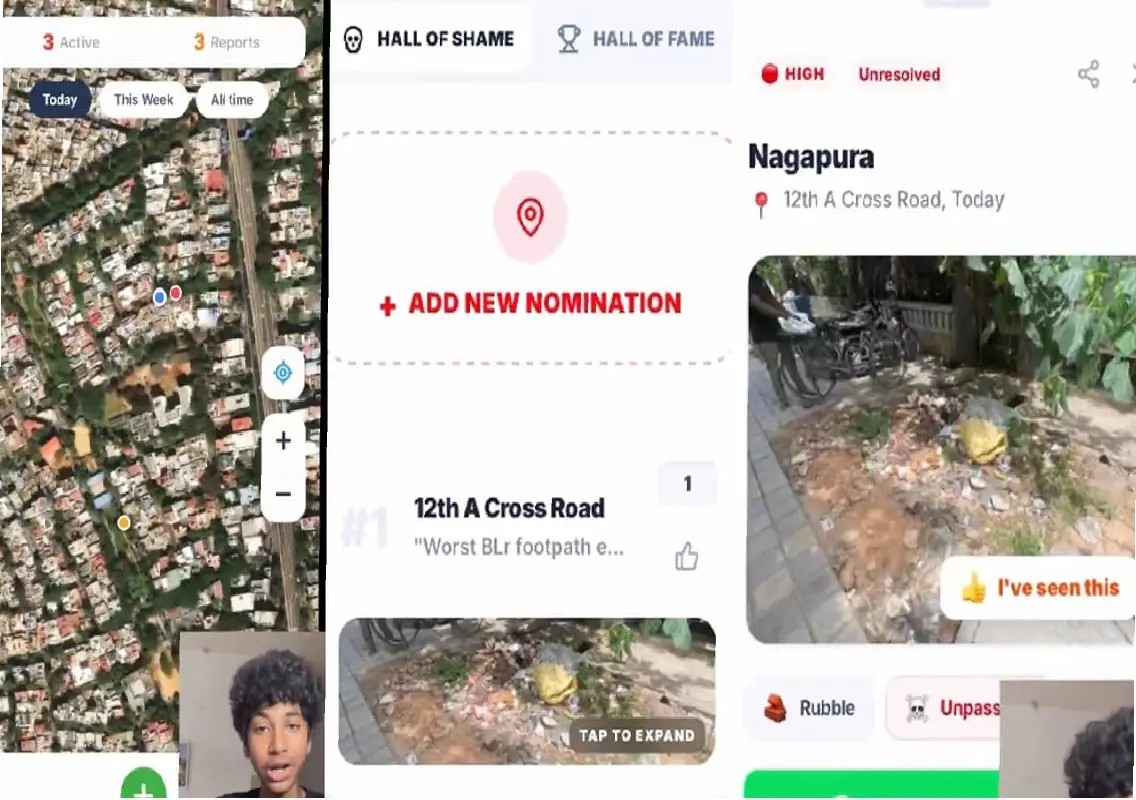 Bengaluru teen creates app to report footpath problems - News Karnataka