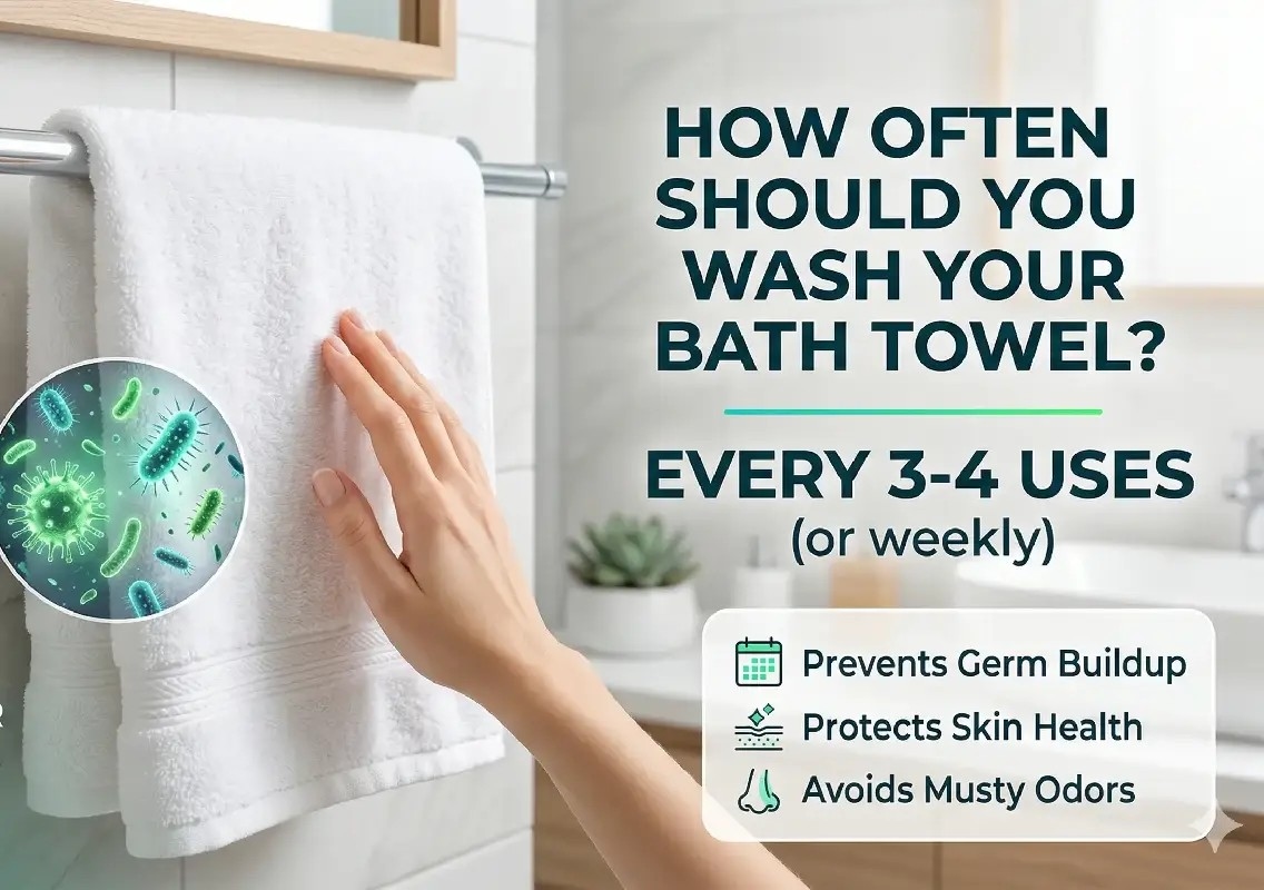 Experts reveal how often you should change your bath towel - News Karnataka