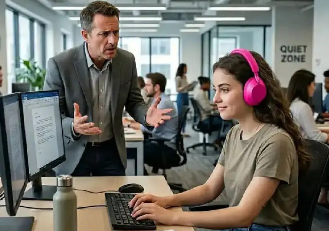 Gen Z employee’s headphone habit sparks workplace debate - News Karnataka