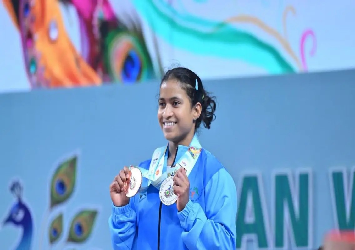 Gyaneshwari Yadav wins two medals at Asian Championships - News Karnataka