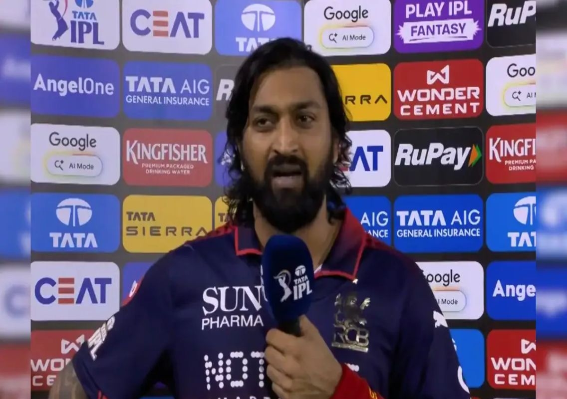Krunal Pandya emotional after RCB win vs MI - News Karnataka
