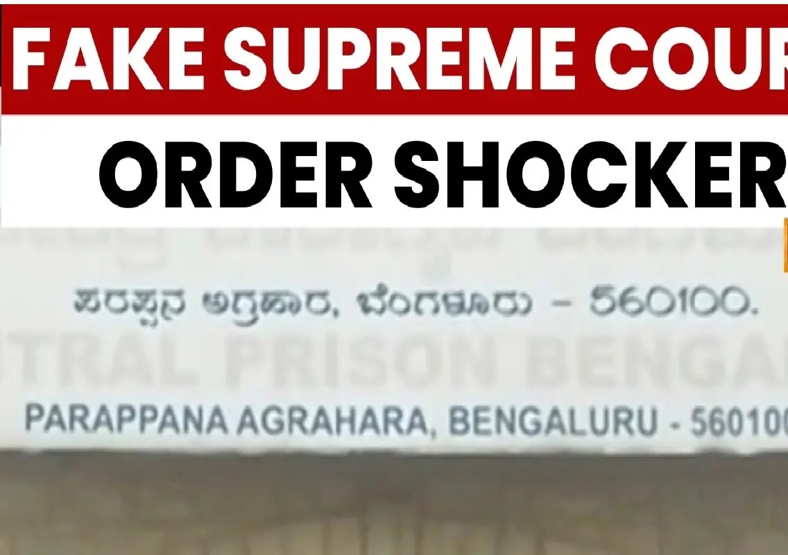 Life convict freed with fake Supreme Court order shocks prison officials - News Karnataka