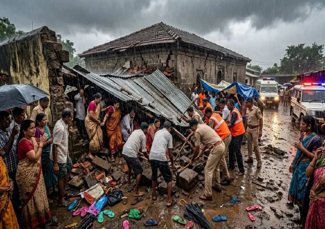 6 killed in temple wall collapse in Maharashtra’s Sangli - News Karnataka