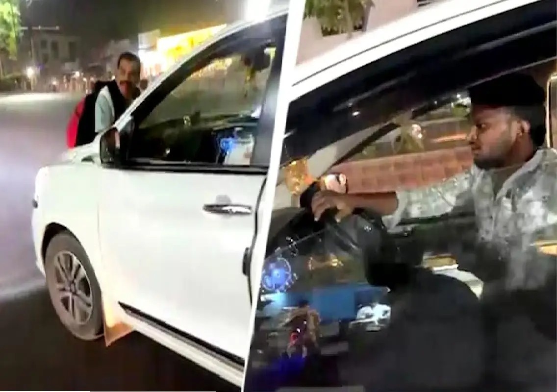 Man dragged on car bonnet in Telangana road rage shocker: WATCH - News Karnataka
