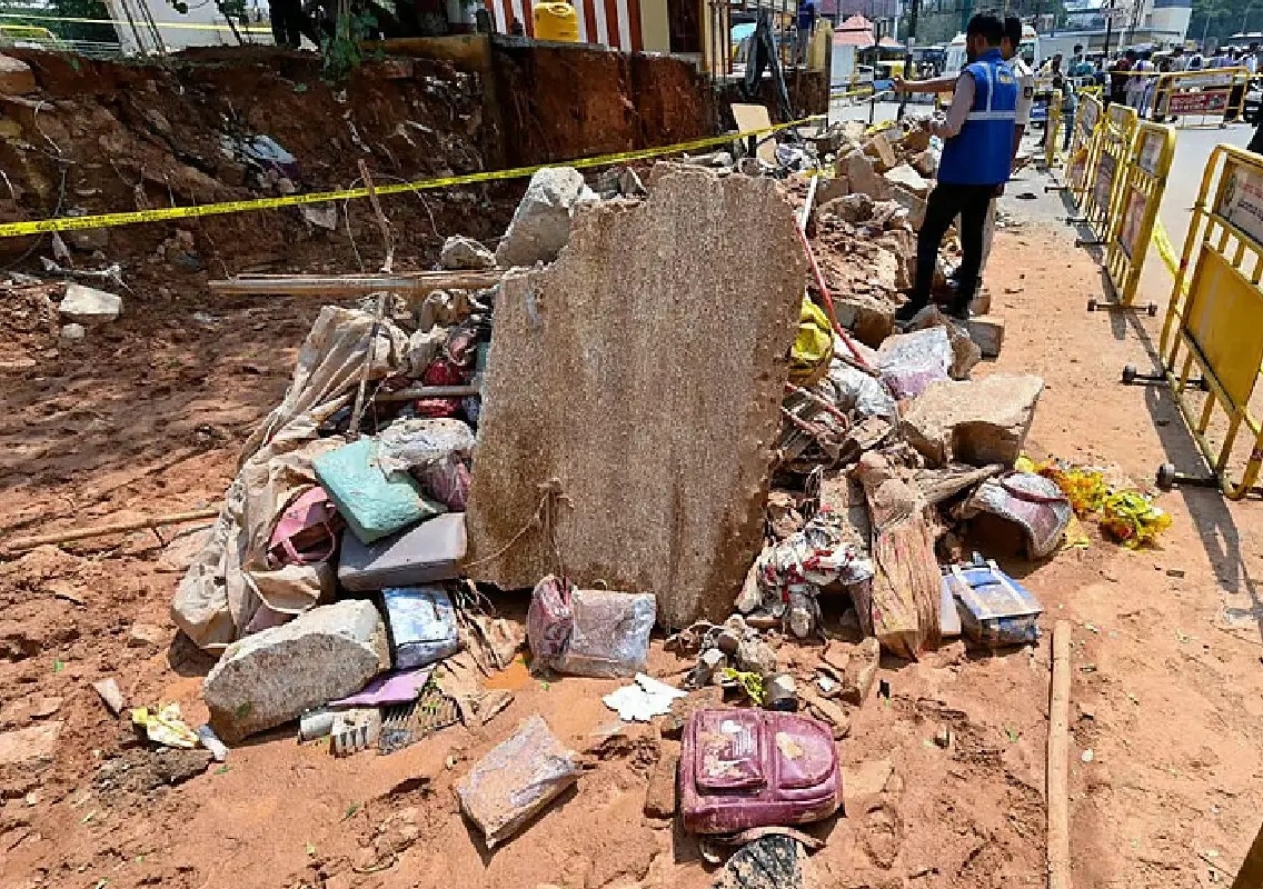 No arrests yet in Bowring wall collapse, UDR filed - News Karnataka