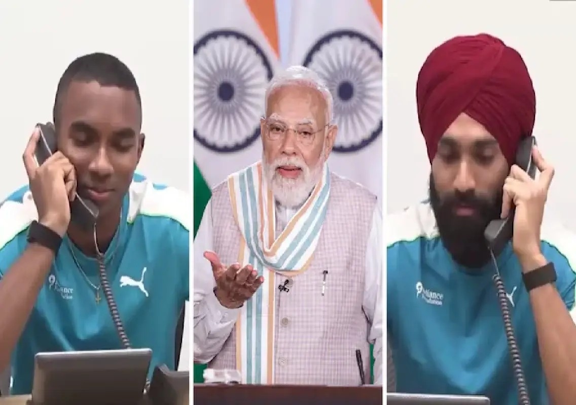 PM Modi praises Gurindervir and Animesh sprint rivalry - News Karnataka