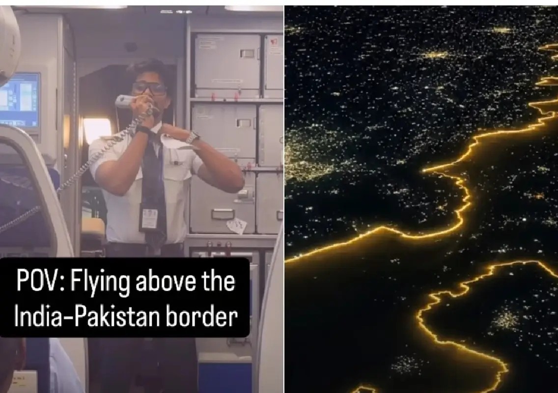 Pilot’s night view of India-Pak border leaves internet stunned - News Karnataka
