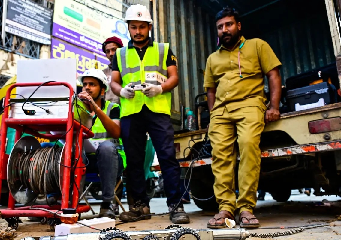 Robots help BWSSB fix Bengaluru pipelines without digging roads - News Karnataka