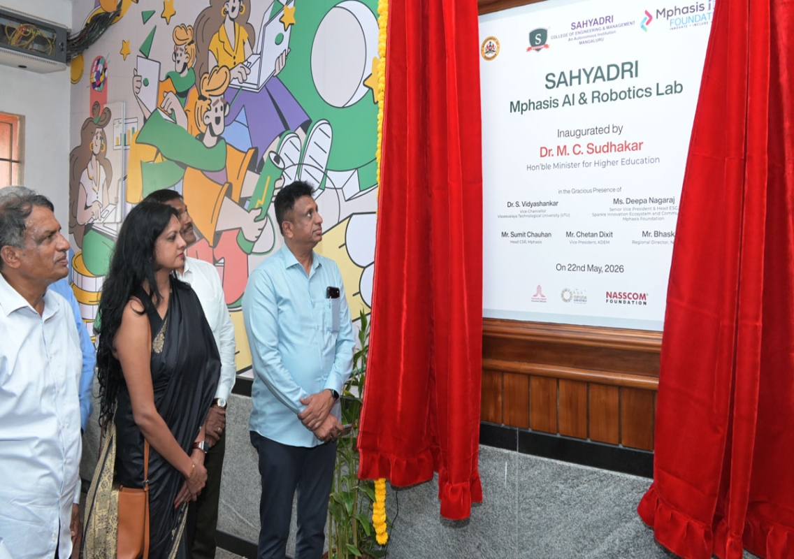 Mphasis AI & Robotics Lab inaugurated at Sahyadri Mangaluru - News Karnataka