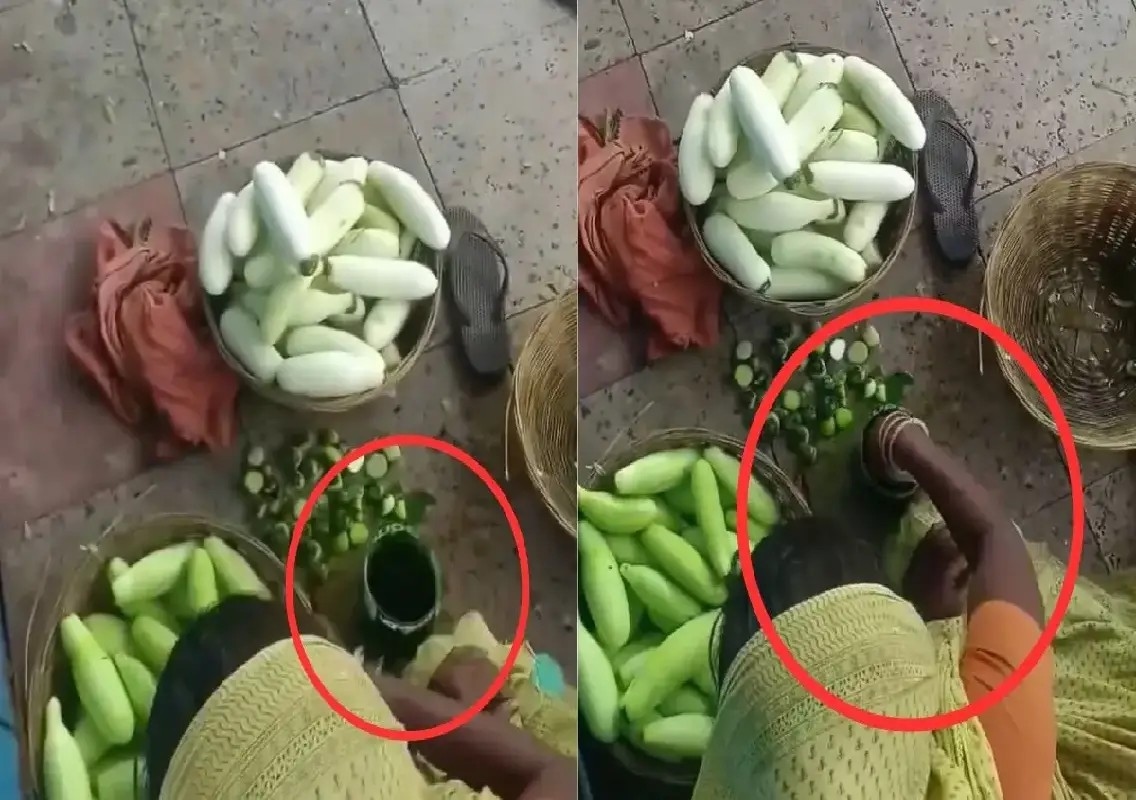 Viral video of painted cucumbers sparks food safety concerns: WATCH - News Karnataka