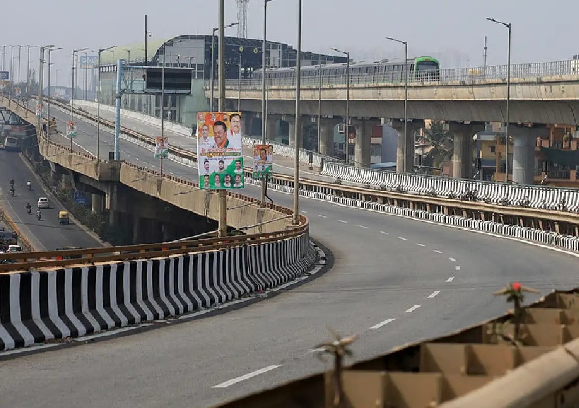 Weekend travel hit as Peenya flyover shuts for testing - News Karnataka