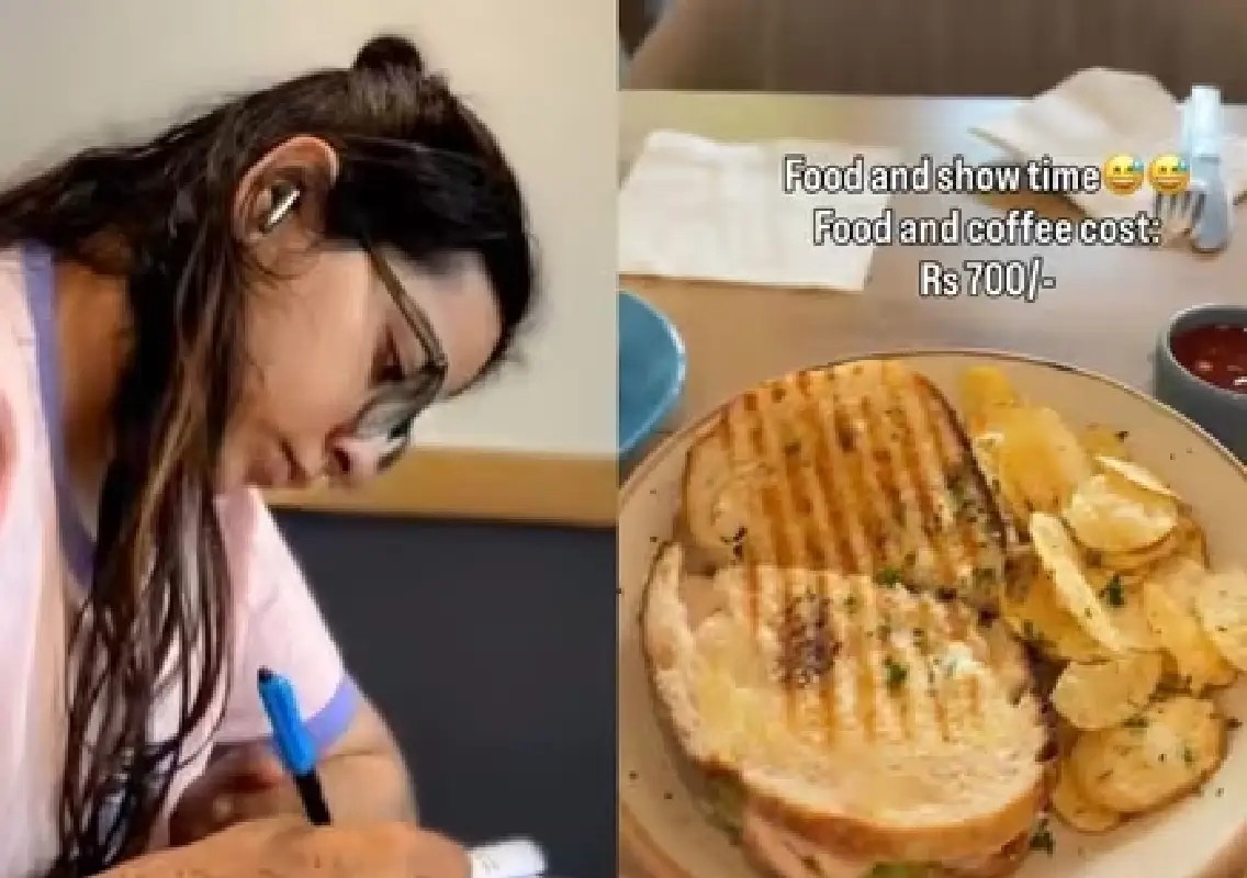 Woman’s ₹800 café workday sparks debate online - News Karnataka