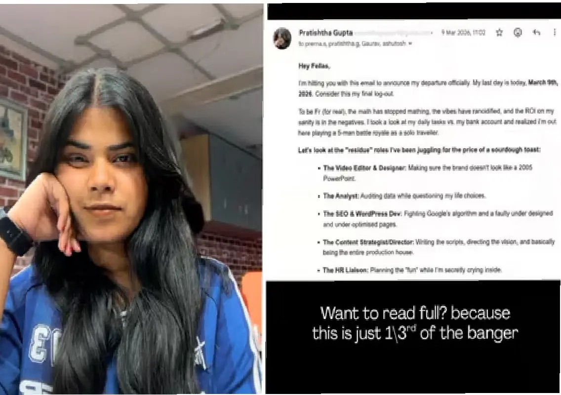 Woman’s brutally honest resignation letter goes viral - News Karnataka