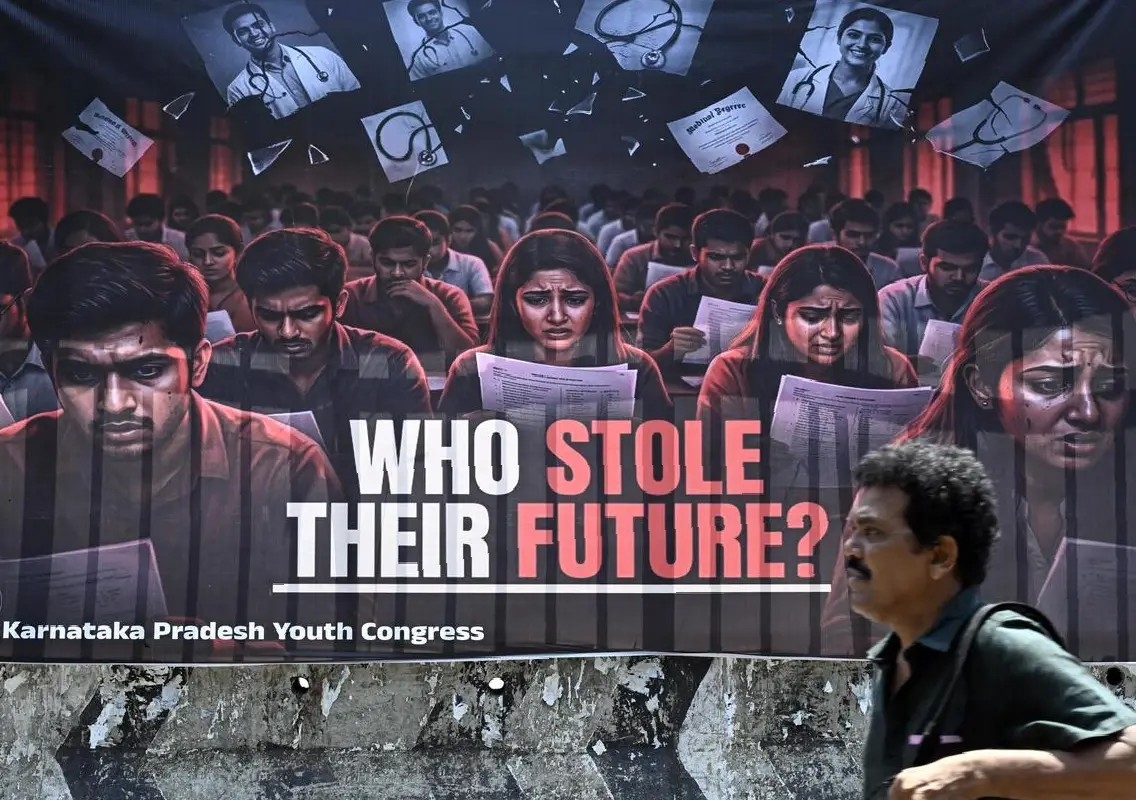Youth Congress protests against NEET-UG row in Bengaluru - News Karnataka