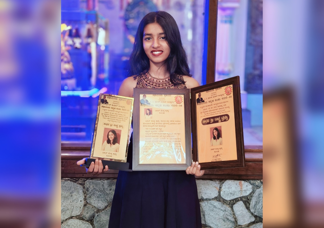 Young singer Rishal Melba Crasta receives ‘Sadhana Shri Rashtra Award’ - News Karnataka