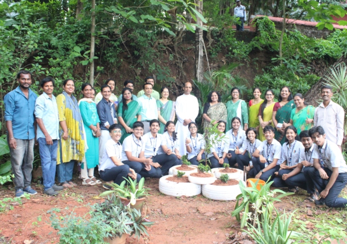 St Aloysius PU College marks World Environment Day with green initiatives - News Karnataka