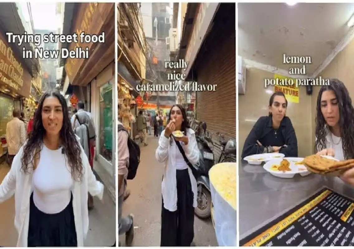 American vlogger praises Chandni Chowk street food, calls it ‘super clean’ - News Karnataka