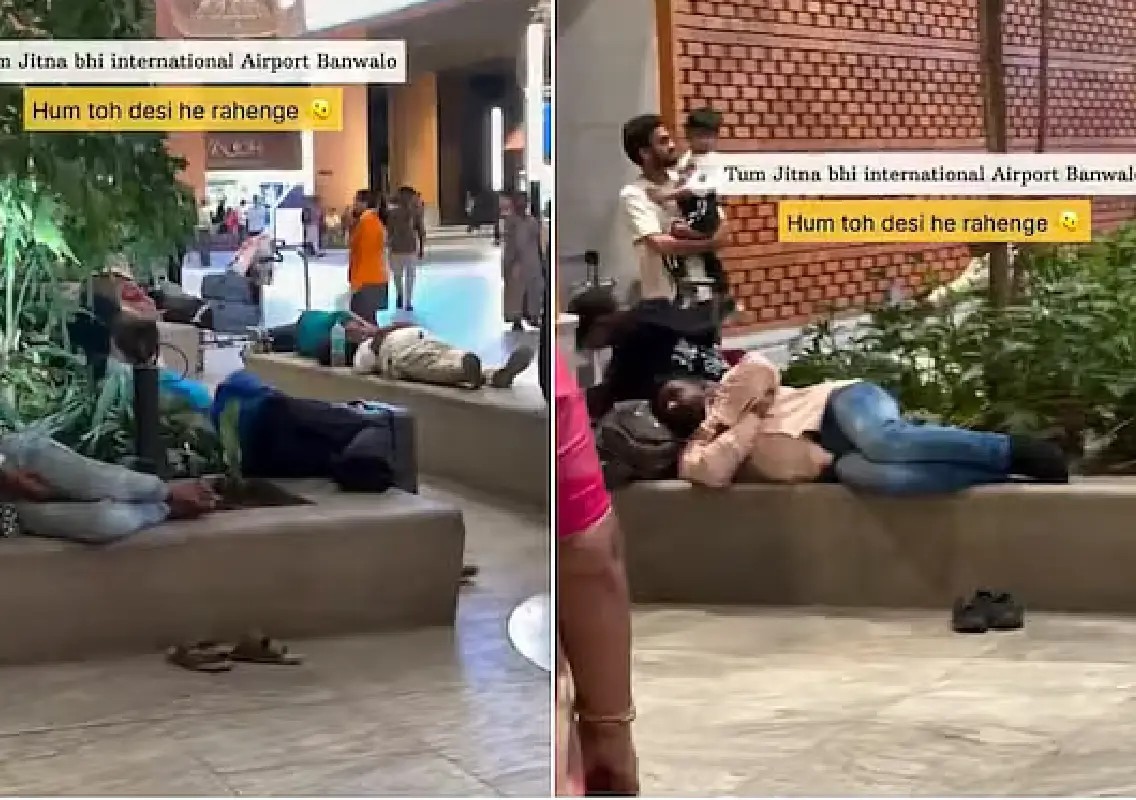 Bengaluru airport video sparks debate over civic sense and travel fatigue - News Karnataka