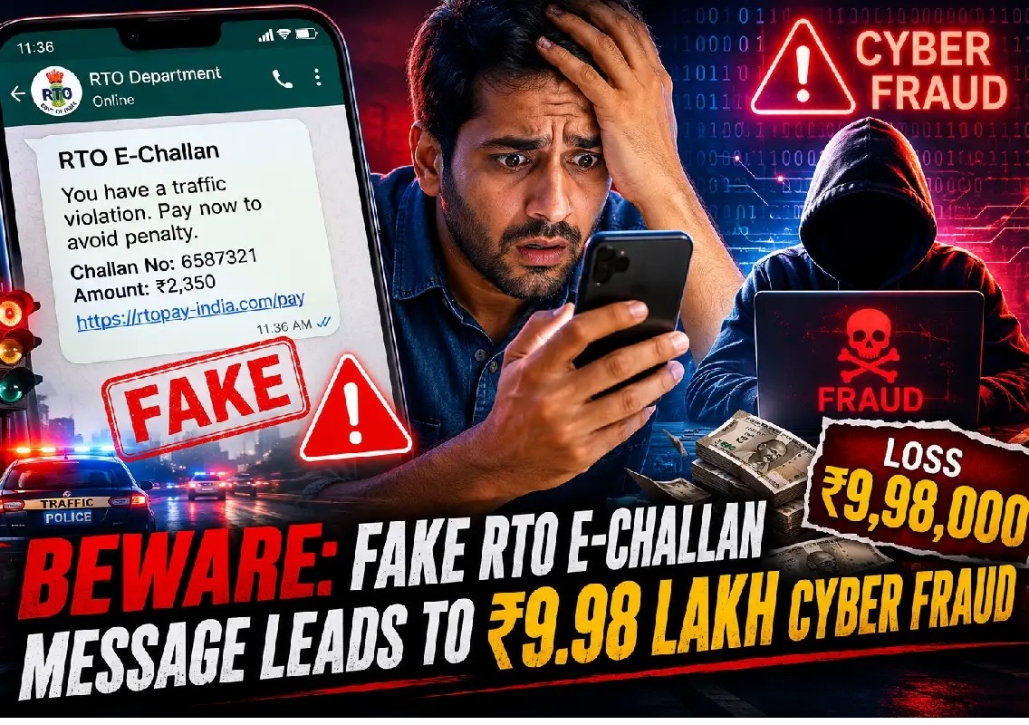 Bengaluru man loses ₹6.79 lakh in fake RTO e-challan scam - News Karnataka