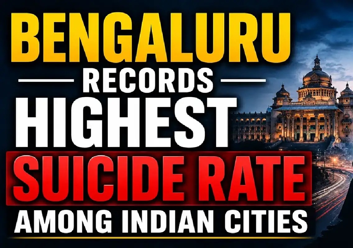 Bengaluru records highest suicide rate among metro cities - News Karnataka