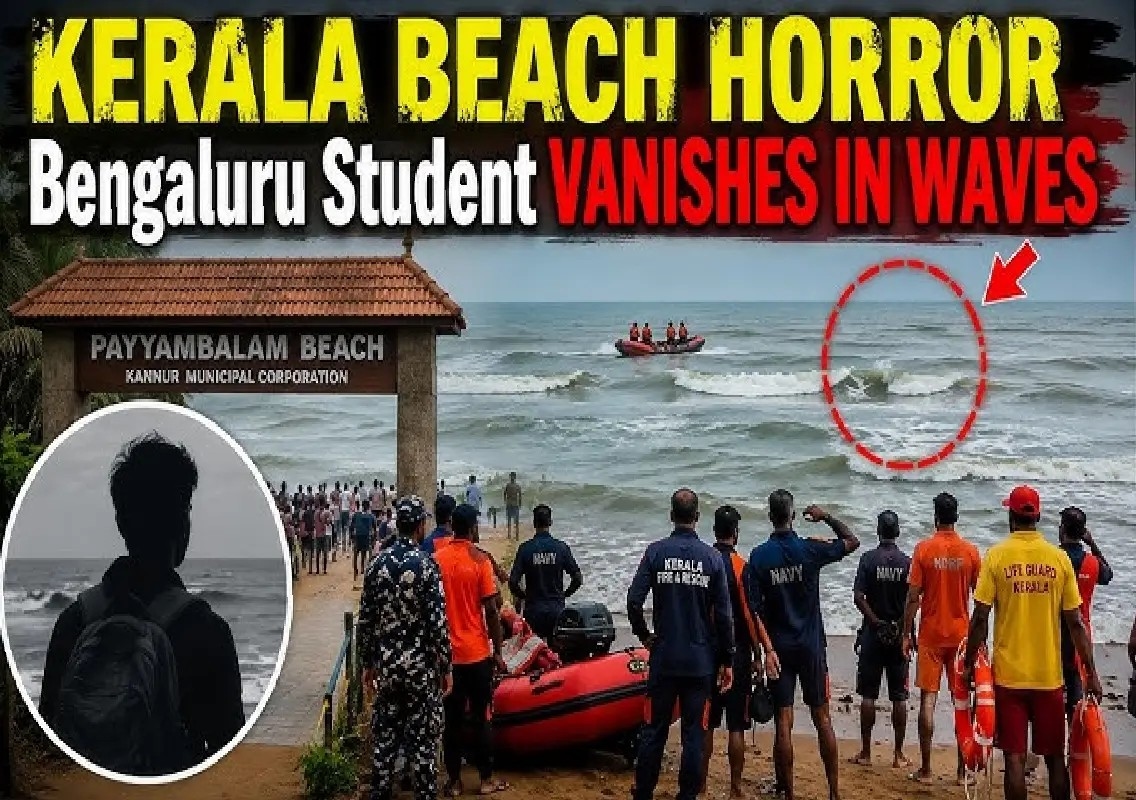 Bengaluru student goes missing in sea at Kannur beach - News Karnataka