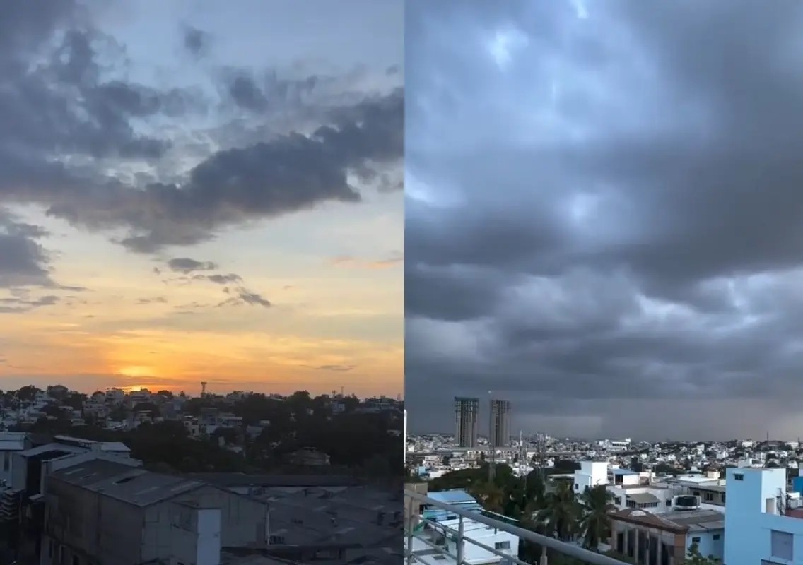 Bengaluru sunset video perfectly captures the city's weather - News Karnataka
