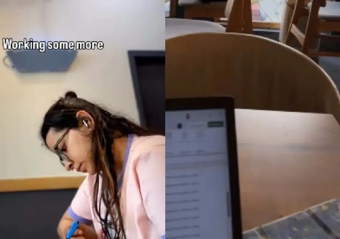 Bengaluru woman's café work routine sparks online debate - News Karnataka